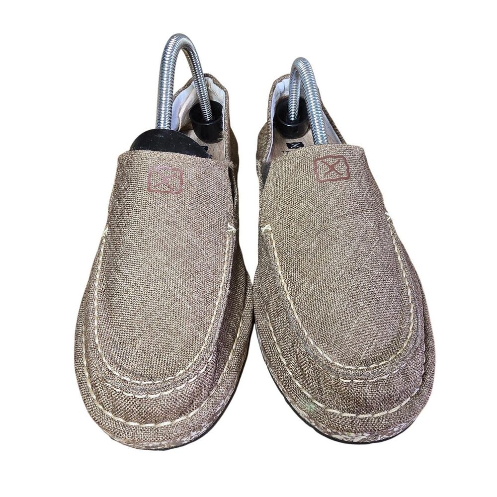Mens Twisted X Circular Project Slip on Shoe Linen and Leather Upper Size 9.5 - Picture 3 of 7